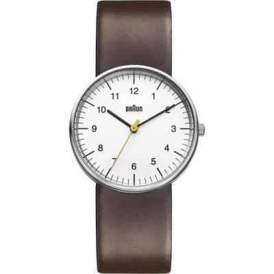 BRAUN  Homme Analogique Quartz Montre Bracelet en Cuir BN0021WHBRG