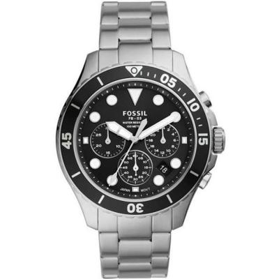 FOSSIL  Montre pour Homme, FB-03 Chronograph, Acier Inoxydable, FS5725