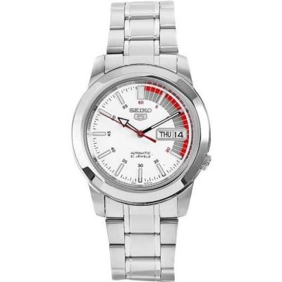 SEIKO  Montre pour Homme SNKK25 5 en Acier Inoxydable avec Cadran Blanc