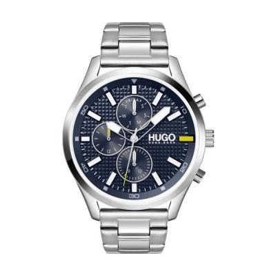 TOMMY HILFIGER Montre Homme Hugo 1530163 - Bracelet Acier Argent