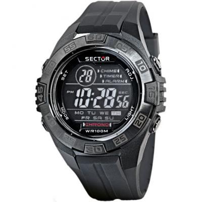 SECTOR Montre Homme R3251372215 Chronographe, Montre numeriqueGris, Noir