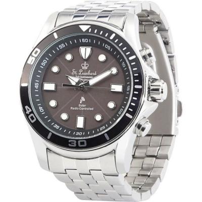 ST. LEONHARD  Montre Solaire Radio-pilot&eacute;e pour Homme