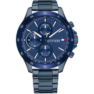 TOMMY HILFIGER  Montre Bleu Multi-Cadrans Hommes Bank 1791720