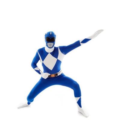 MORPHSUITS  Costume Power Ranger Bleu D&eacute;guisement Adulte Super-h&eacute;ros Power Rangers XL 