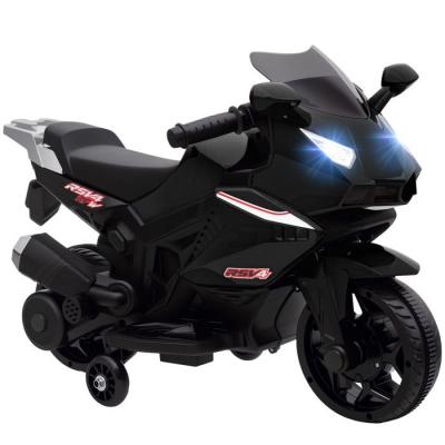 AIYAPLAY Moto &Eacute;lectrique Enfant De Sport Rsv4 6v 2,5 Km/H Effets Lumineux Sonores Stabilisateurs Amovibles