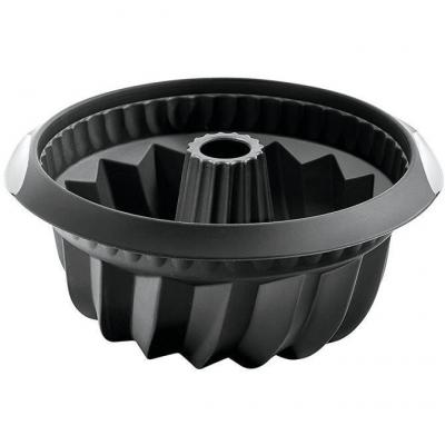 LEKUE Moule &agrave; kouglof - 22 cm - noir - silicone - 