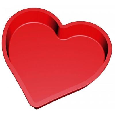 LEKUE Moule &agrave; g&acirc;teau coeur silicone 24 cm 1300 ml 
