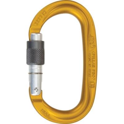 CLIMBING TECHNOLOGY  Pillar Pro Sg Snap Hook Dor&eacute;,Argent&eacute;