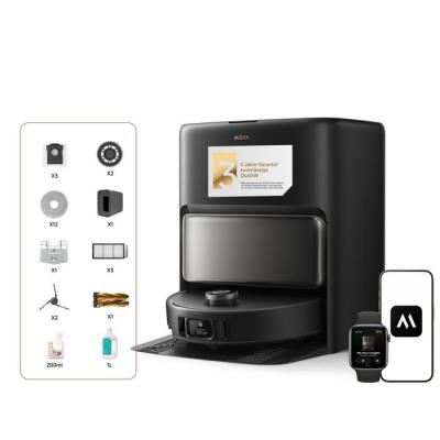 MOVA  V50 Ultra Complete &ndash; Robot Aspirateur et Laveur avec Vidage Automatique 24 000 Pa Noir