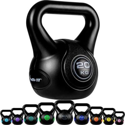 MOVIT  Kettlebell plastique 20 kg - Noir