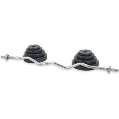 MOVIT  Set d'halt&egrave;res 23,5 kg avec barre curl 120 cm