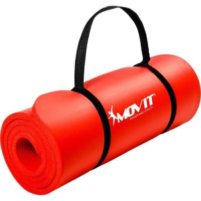 MOVIT  Tapis de gymnastique 190cm x 60cm x 1,5cm, rouge