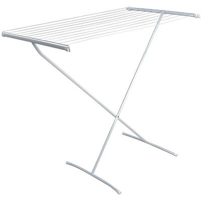 MSV  Etendoir &agrave; linge &agrave; linge 10M Acier 1 niveau Blanc - Blanc