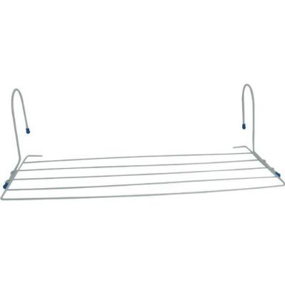 MSV  Etendoir &agrave; linge pour radiateur 2,5M Acier Blanc