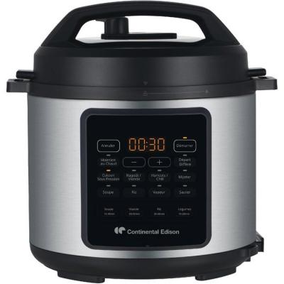 CONTINENTAL EDISON Multicuiseur &eacute;lectrique  CEMCSP10006L 6 L 1000 W Noir/Inox
