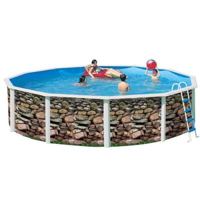  Piscine hors sol en acier ronde IBIZA MURO