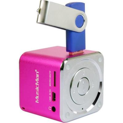 TECHNAXX Enceinte portable 3 W  MusicMan Mini rose