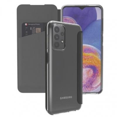 MUVIT  pour france folio coque transparent samsung galaxy a23 5g