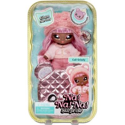  Na! Na! Na! Surprise Poup&eacute;e 2-En-1 Pom Doll Glam Series - Cali Grizzly
