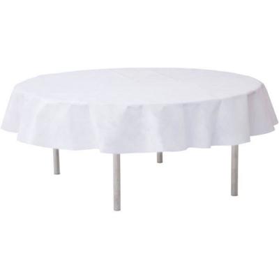 UNKNOWN Nappe Ronde Papier Intiss&eacute; &Oslash;2.40m Blanc