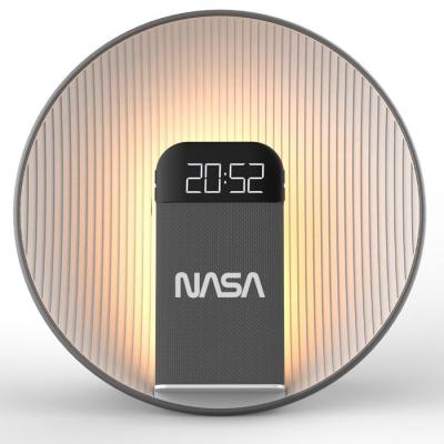 NASA R&eacute;veil -  - SPC600 - Charge Sans Fil 15W - Double Alarme - Haut-Parleur Bluetooth 5.0