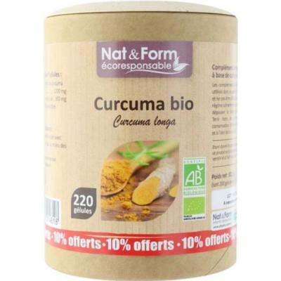 NAT & FORM NAT&FORM Ecoresponsable - Curcuma bio 200 g&eacute;lules