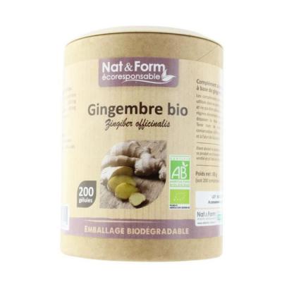 NAT&FORM Gingembre gamme &eacute;coresponsable 200 g&eacute;lules nat et form
