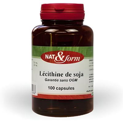 NAT & FORM Nat Form L&eacute;cithine De Soja 100 Capsules
