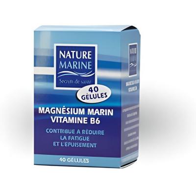 NAT & FORM Magn&eacute;sium marin Vitamine B6 40 g&eacute;lules Nat et Form