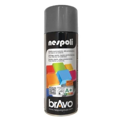 NESPOLI A&eacute;rosol peinture professionnelle gris argent&eacute; 400 ml, 