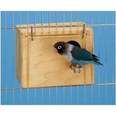 FERPLAST Accessoires pour oiseaux  NIDO MEDIUM en bois maisonnette