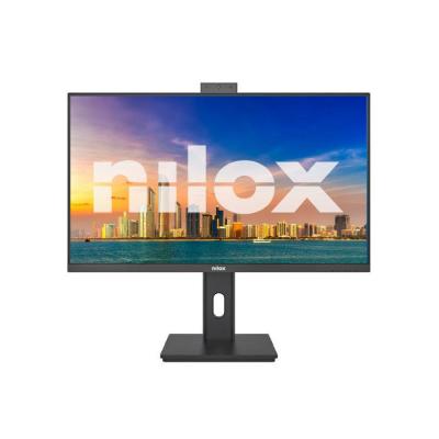 NILOX Moniteur 23,8"" FHD 120Hz IPS avec haut-parleurs, webcam FHD et pied ergonomique
