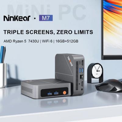 NINKEAR  M7 Mini PC avec AMD Ryzen 5 7430U 16GB RAM 512GB SSD Win 11 Pro