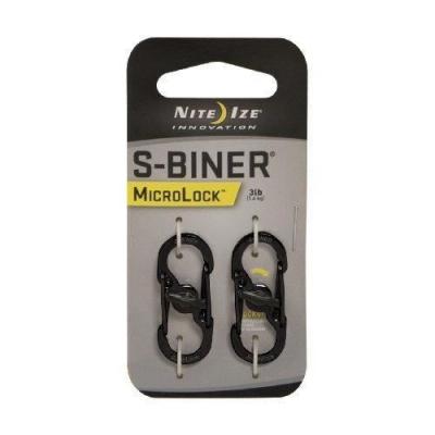 NITE IZE  S-Biner Mini mousqueton en acier inoxydable unisex Black noir
