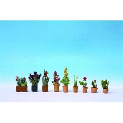 NOCH  - 14012 - Mod&eacute;lisme Ferroviaire - Plantes D'Ornement En Pots De Fleurs - 9 Pi&egrave;ces
