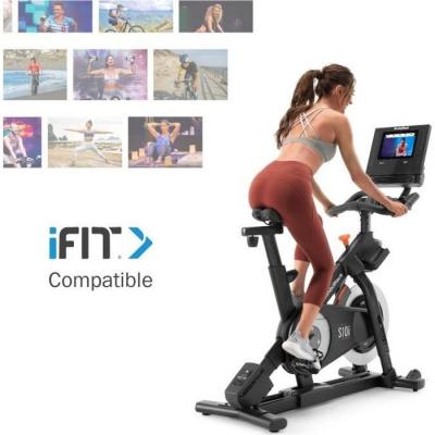  V&eacute;lo d'appartement New S10i Studio Cycle connect&eacute; iFIT/ Inclinaison -10 &agrave; 20% / 2 halt&egrave;res 