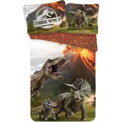 AC DECO Jurassic World - Housse de Couette Dinosaure Enfant - Parure de lit Coton