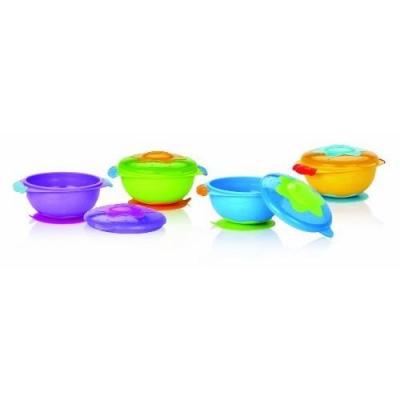 NUBY  - Id5322 - Bols Antid&eacute;rapants Avec Couvercle - Pour Micro-Onde