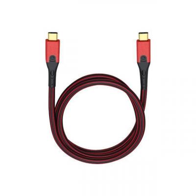 OEHLBACH  D1C9431 C&acirc;ble USB-C/USB-C 3.1,00 m Noir/Rouge