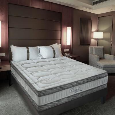 HYPSOM Ensemble 5* 160x200 Matelas + Sommier Bois Mi-ferme