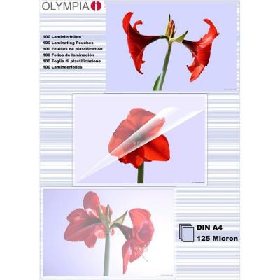 OLYMPIA  Laminating Pouches Din A4 125 Microns 100 Units Clair