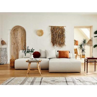 LISA DESIGN Onyx - canap&eacute; modulable d'angle r&eacute;versible 4 places - en tissu