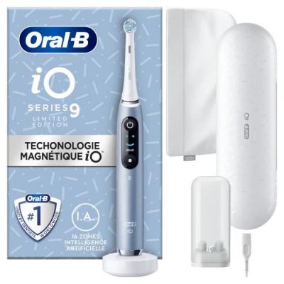 ORAL B Oral-b io 9 edition sp&eacute;ciale - avec etui de voyage, et pochette - bleue- brosse &agrave; dents &eacute;lectrique