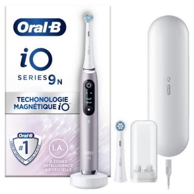 ORAL B Oral-b io 9 - avec etui de voyage et porte brossette - rose quartz - brosse &agrave; dents &eacute;lectrique