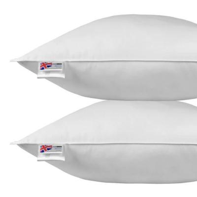 HOMESCAPES  Oreiller en Microfibre 80 x 80 cm - lot de 2 - Blanc