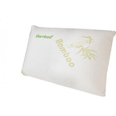 SOFAREVA Oreiller Fresh Bamboo 30x50cm Blanc M&eacute;moire de forme Semi Ferme &Eacute;paisseur 12 cm