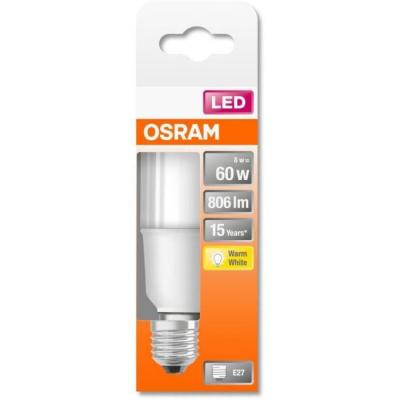 OSRAM  Ampoule Stick LED d&eacute;poli avec radiateur 8W=60 E27 chaud