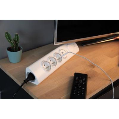 OTIO Bloc Multiprise d'Angle Parafoudre  4 Prises