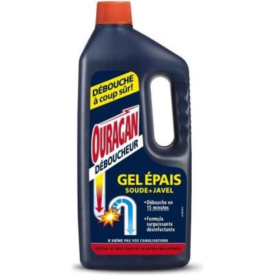 OURAGAN D&eacute;boucheur Gel &Eacute;pais Wc Net - Le Bidon De 1 L