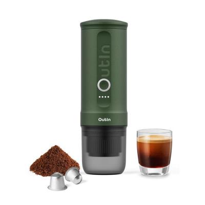 OUTIN Machine expresso portable  Nano Forest Green - verte 